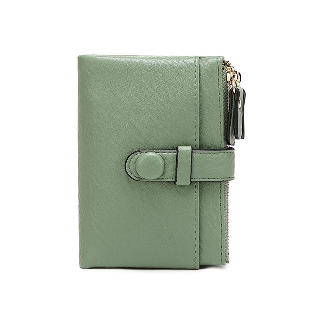 9813 Wallets Leather Wallets Rfid Small Wallet Billfolds ,Trifold Mini View 2